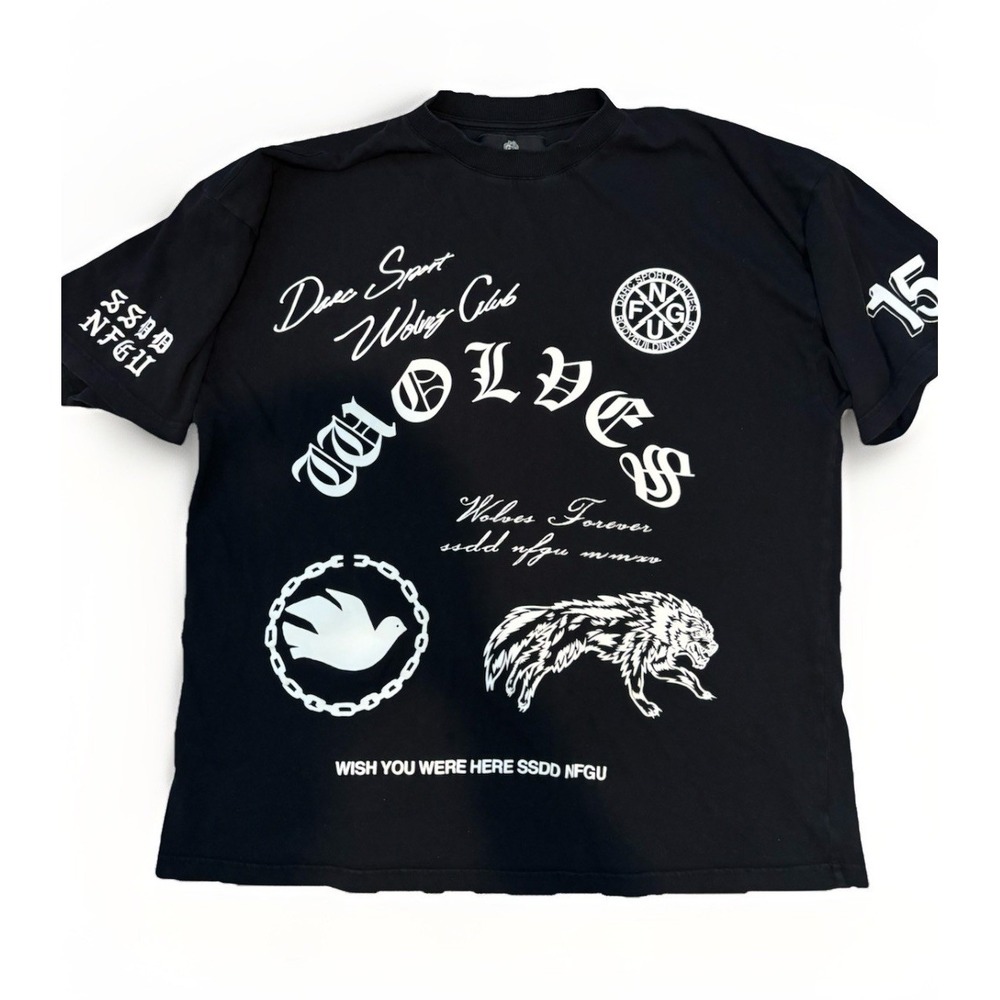 DARC SPORT T-Shirt Men's Large Black "Break the Cycle" Premium Oversized Baggy